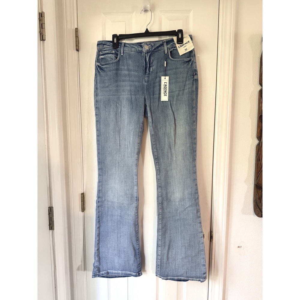L'AGENCE Cara Low Rise Bootcut Jeans Ibarra Blue Wash Size 30 NWT 2968RDM - Picture 3 of 5